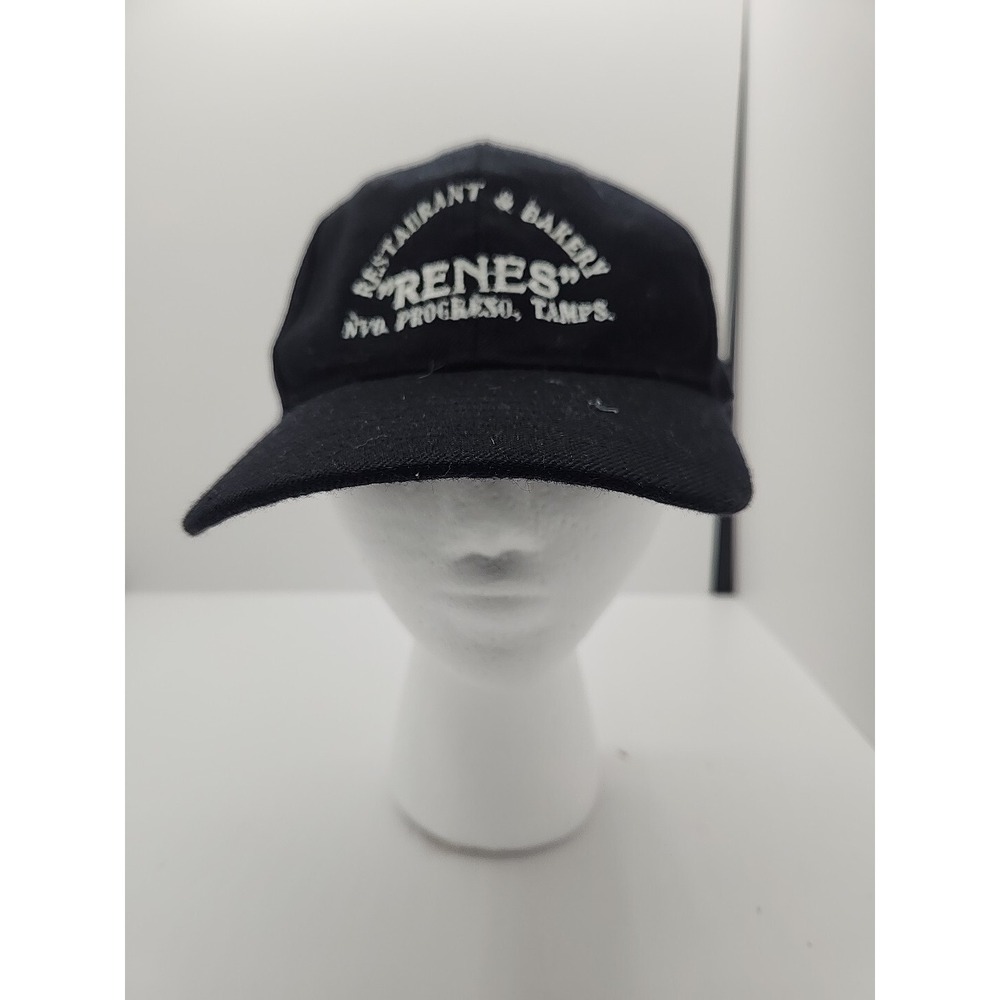 black restaurant and bakery renes hat Hook And Loop Back
